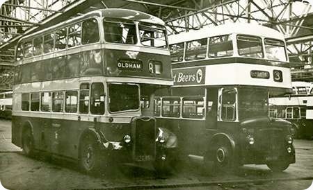 Oldham Corporation - Leyland Titan PD2 - NBU 508 - 408