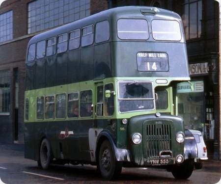 Leeds City Transport - Daimler CVG6 - YNW 555 - 555Leeds City Transport - Daimler CVG6 - YNW 555 - 555